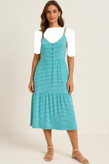 alt="پیراهن ساحلی زنانه H&M بند باریک کد 045"