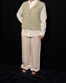 alt="وست زنانه لینن وارداتی کد 056"