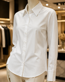 alt="شومیز سفید زنانه نخی H&M کد 058"