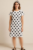 alt="تونیک فانتزی زنانه H&M مدل یقه گرد تا روی زانو کد 043"