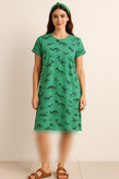 alt="تونیک فانتزی زنانه H&M مدل یقه گرد تا روی زانو کد 043"